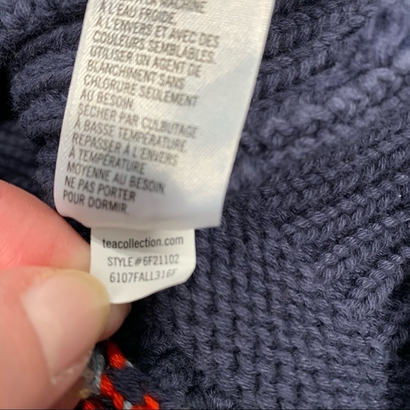 Tea Collection Blue Sweater Vest - Picture 9 of 9